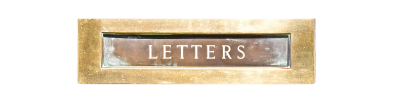 Close-up of a letterbox for a local print advertising distribution section.