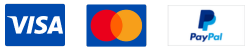 Card Payment Logo - Visa - Mastercard - Paypal
